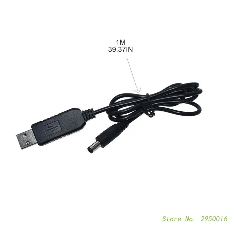 USB to DC5.5x2.1mm Round Hole Booster Line Router Booster Wire 5V Booster to 5/9/12V Charging Cable Cord