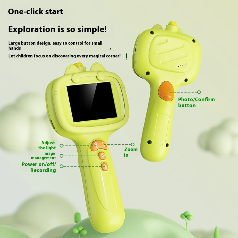 Handheld Endoscope, Children's Outdoor Toy, 2-Megapixel Extracurricular Photography, Scientific Experimental Teaching Tool