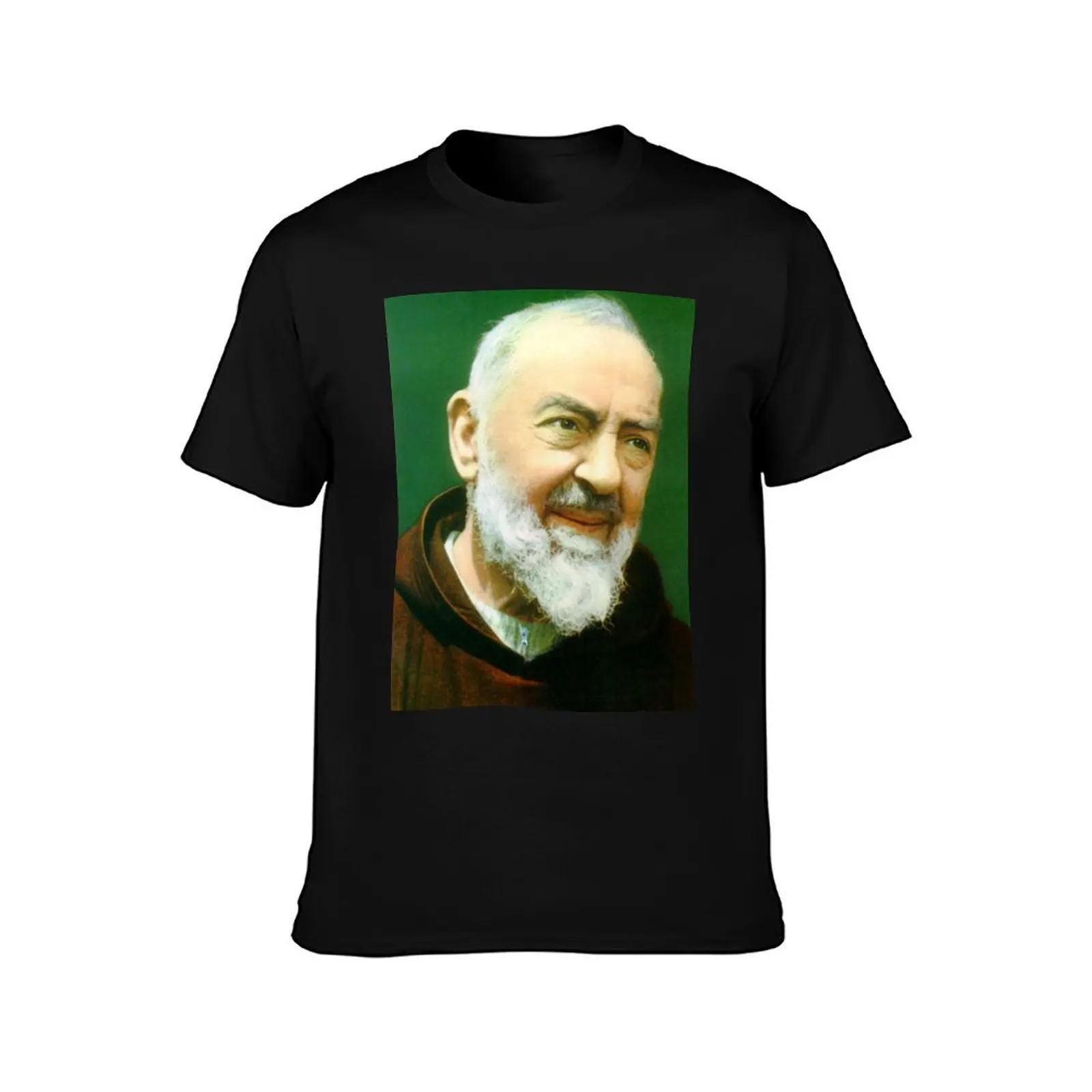 Saint Padre Pio T-Shirt quick drying luxury t-shirt shirts men