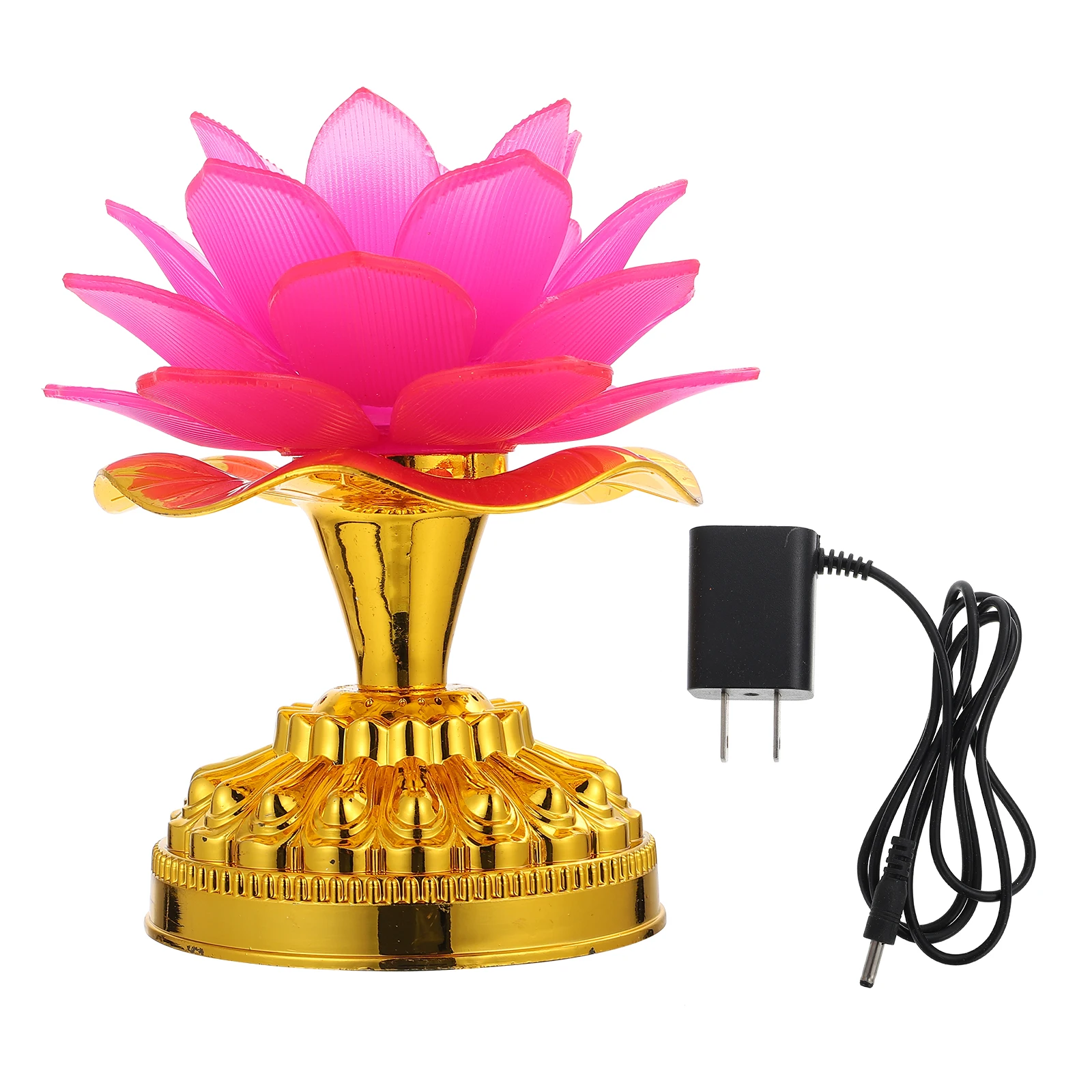 

Color Changing Lotus Led Buddha Light Desktop Ornament Temple Decoration Lotus Shaped Light Colorful Led Room