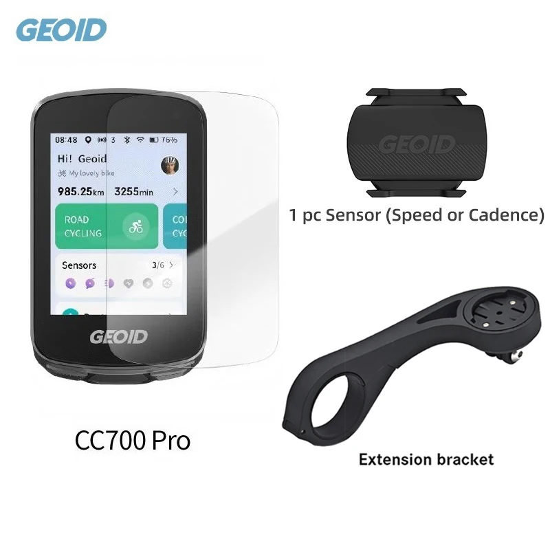 GEOID CC700 Pro Bicycle Computer GPS 2.8 Inch Touchscreen Bike