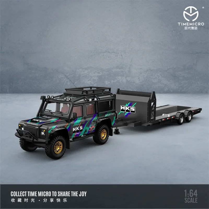 Time Micro 1:64 Land Rover Defender ADVAN / HKS limited999 Modellino di auto pressofuso