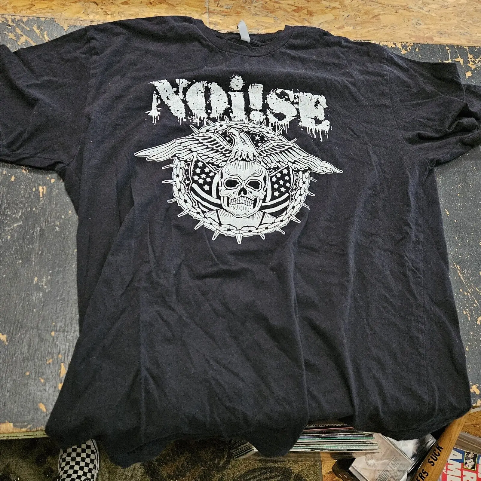 Noi se Eagle Skull T Shirt Next Level Apparel XL Skinhead Oi Punk Skins OSP