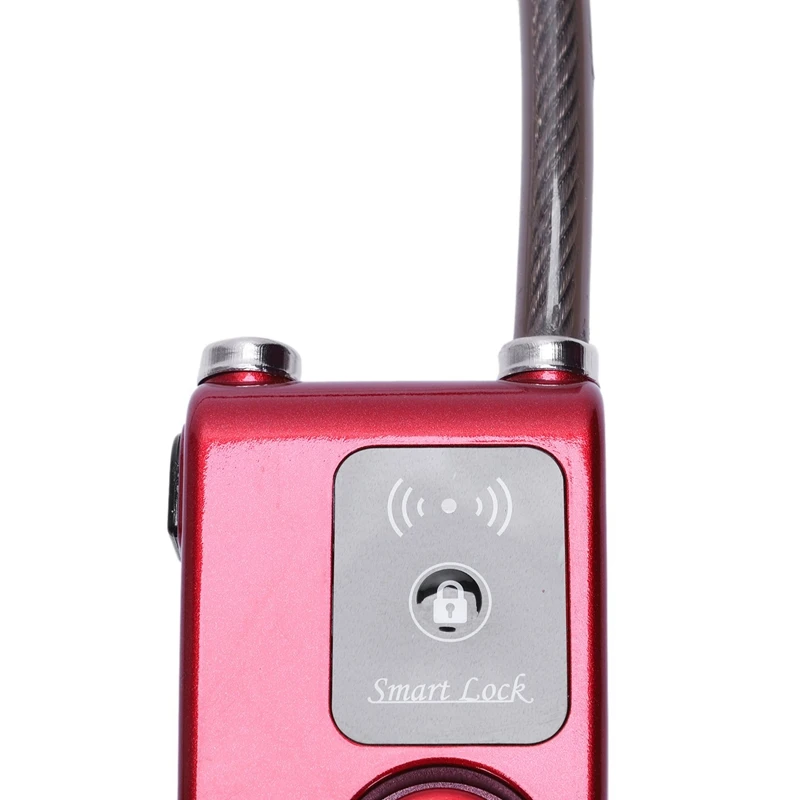 Kunci sepeda Anti Maling, kunci Alarm 110db Anti air, kunci Bluetooth, Alarm pintar, kontrol aplikasi ponsel Super cerdas, kunci sepeda Anti Maling, luar ruangan