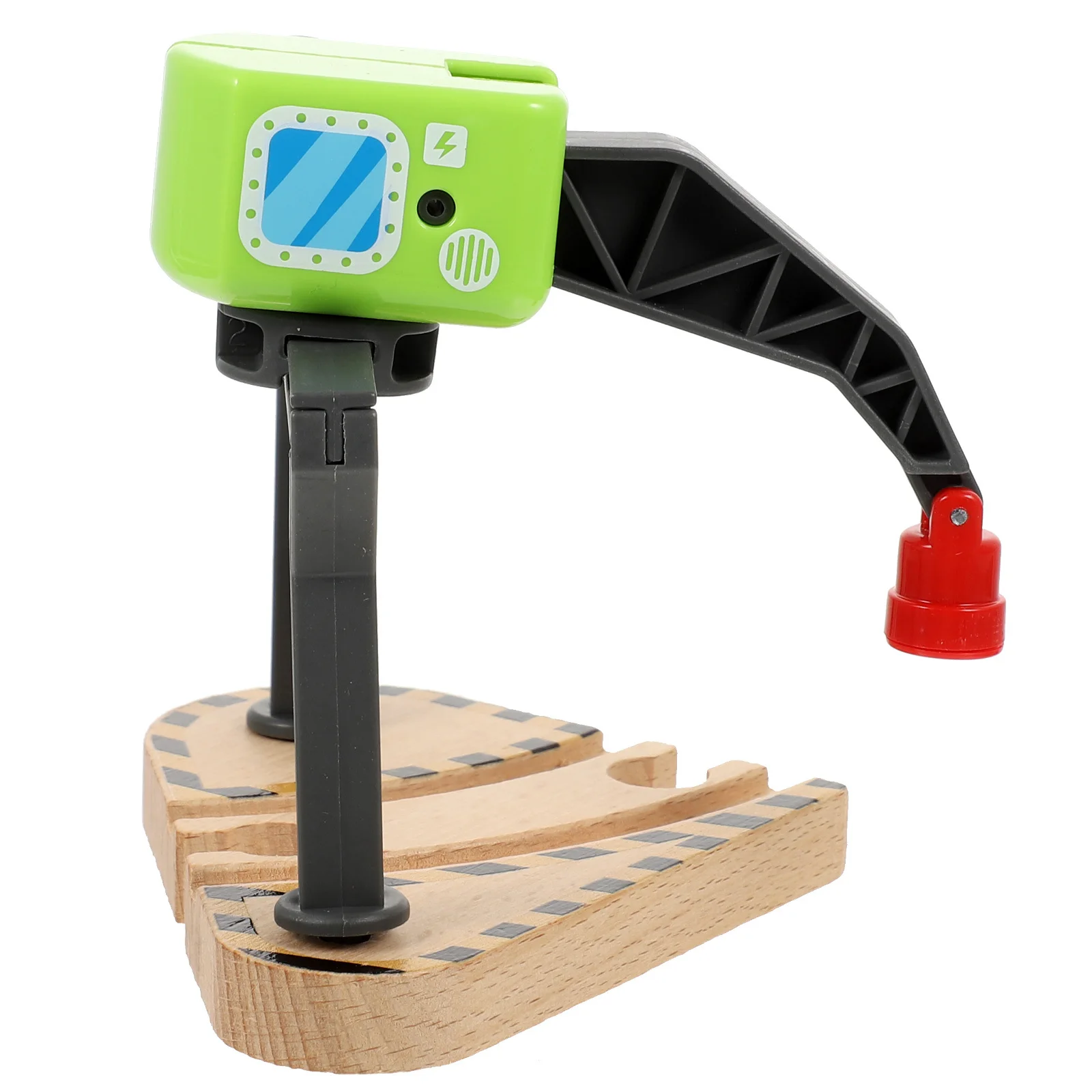 Безопасный прочный изогнутый трековый кран, забавный кран для поезда для детей, подходящий праздничный подарок, домашняя и уличная игровая комната, сад