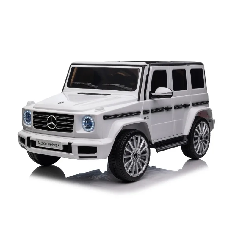 Licensed Mercedes-Benz G500 24V Kids Ride On Car with Remote Control 3 Speeds LED Lights Bluetooth MP3 Display Safety Belt