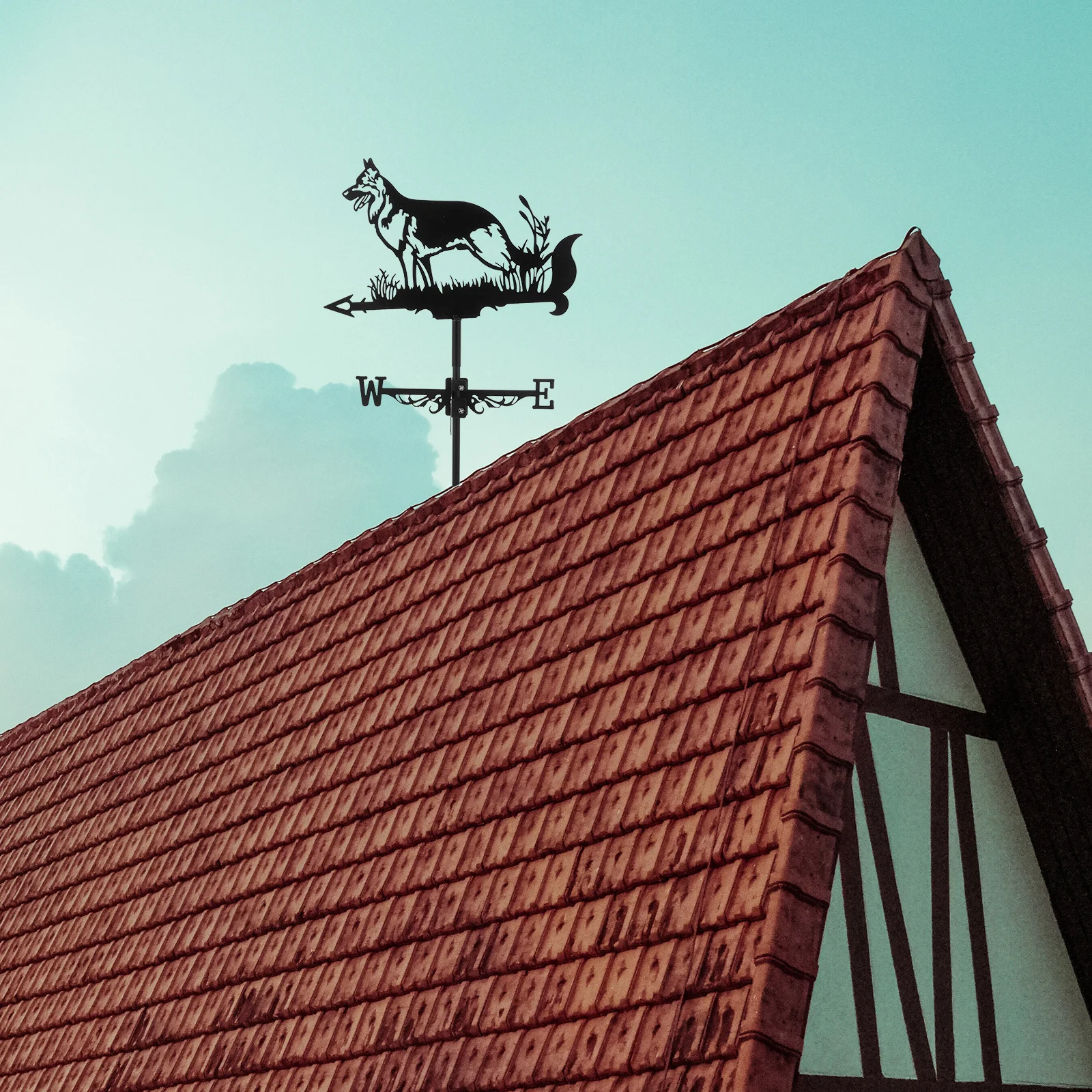 Набор металлических указателей направления ветра (ветрячки) для декора сада, двора, газона, сарая, беседки, крепления на крышу