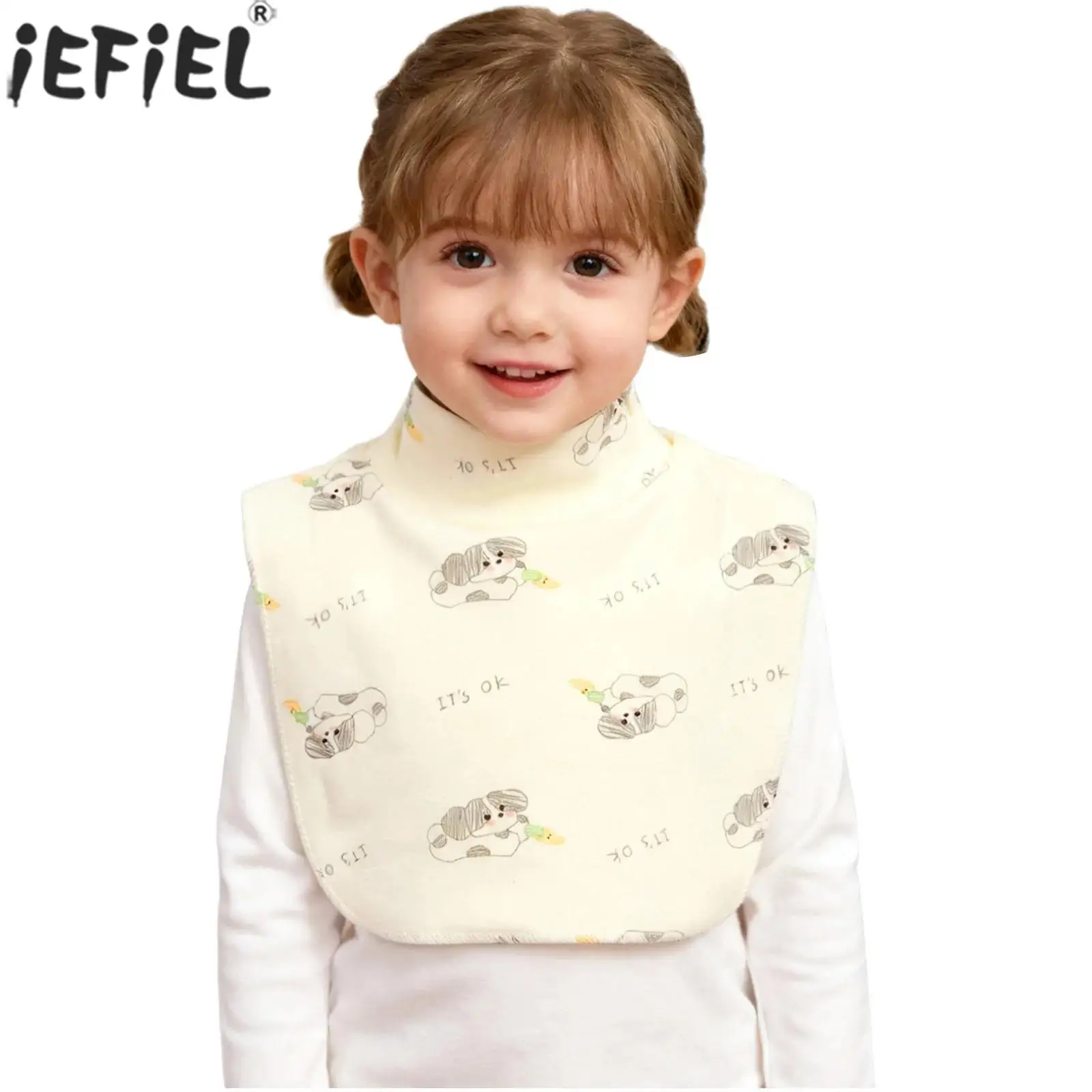 Children Dickey Spring Autumn Warm Scarf Neck Cover Mock Neck Detachable Windproof Half High Collar for Daily Party Home Wear