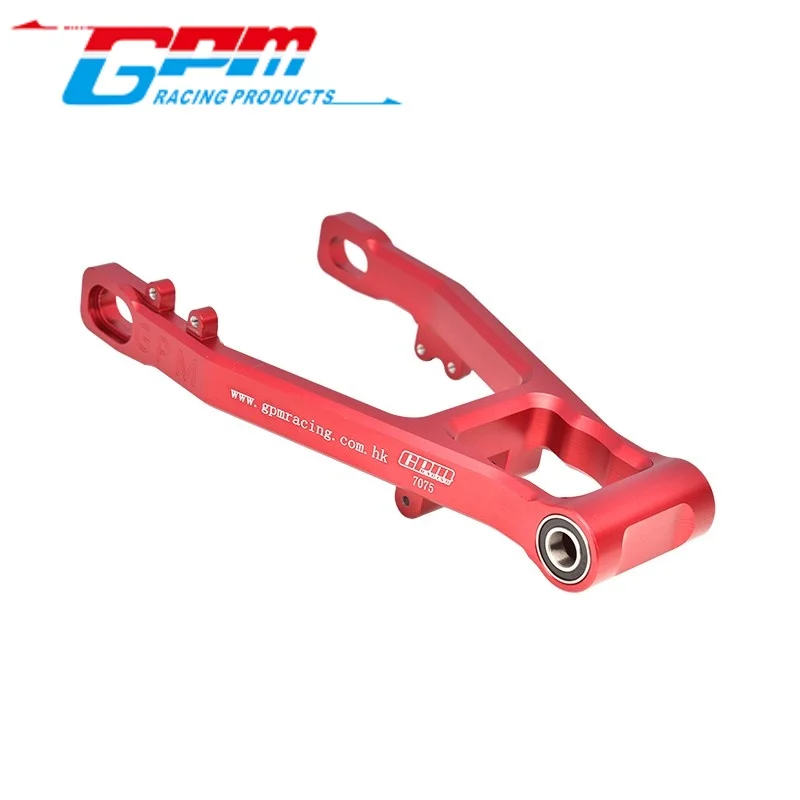 Gpm mx057 braço oscilante traseiro de alumínio 7075 (rolamentos internos maiores) para losi 1/4 promoto mx sm motocicleta atualização rc