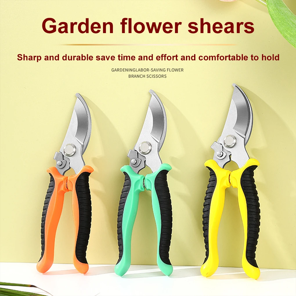 3pcs/set Garden Tools Pruning Shears Gardening Metal Scissors Set Secateurs Bonsai Shears Hand Cutter Trimming Accessories