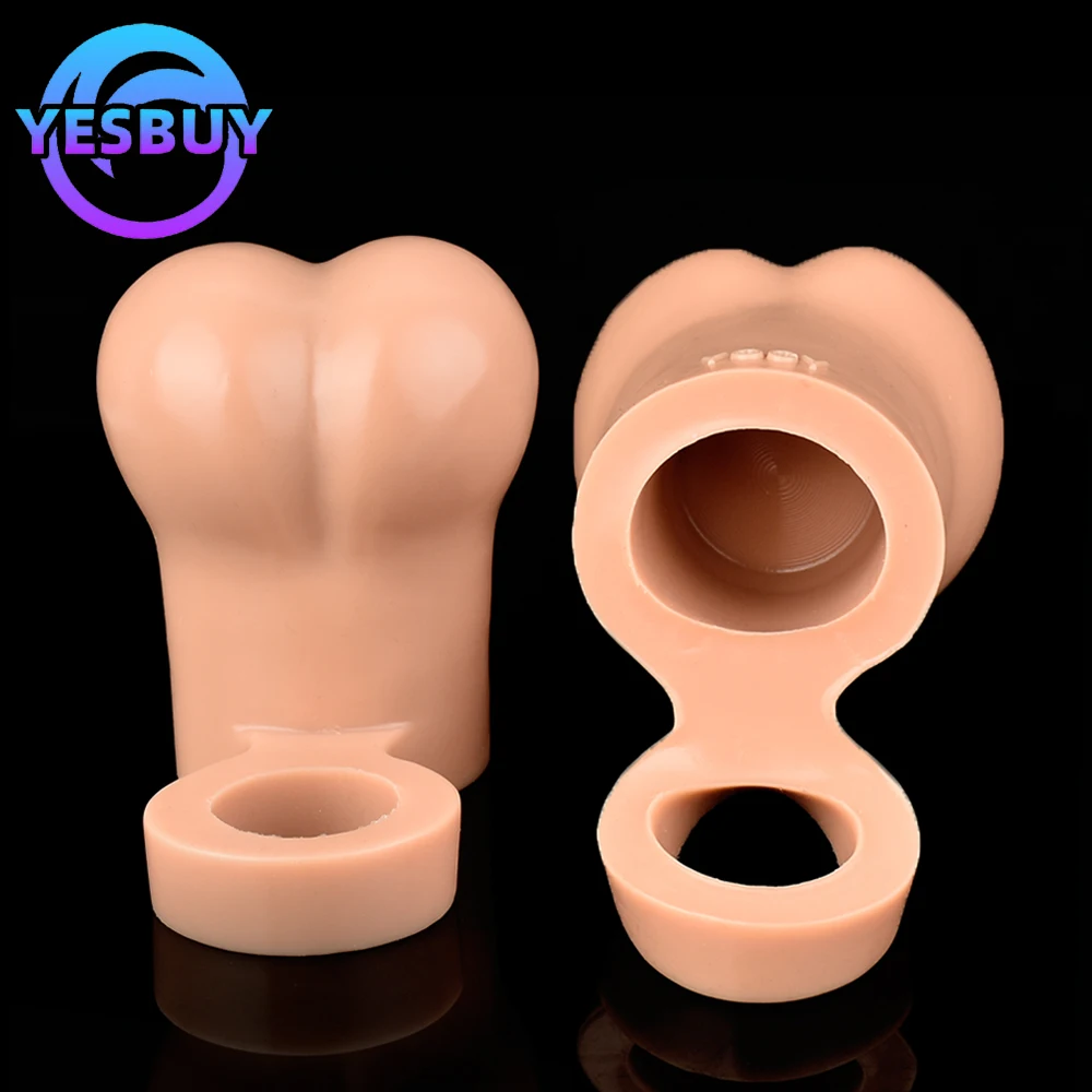 

YESBUY Silicone Nuts Penis Ring S M Size Wearable Testicles Cock Enlargement Sex Toy Delayed Ejaculation For Men Adult Products