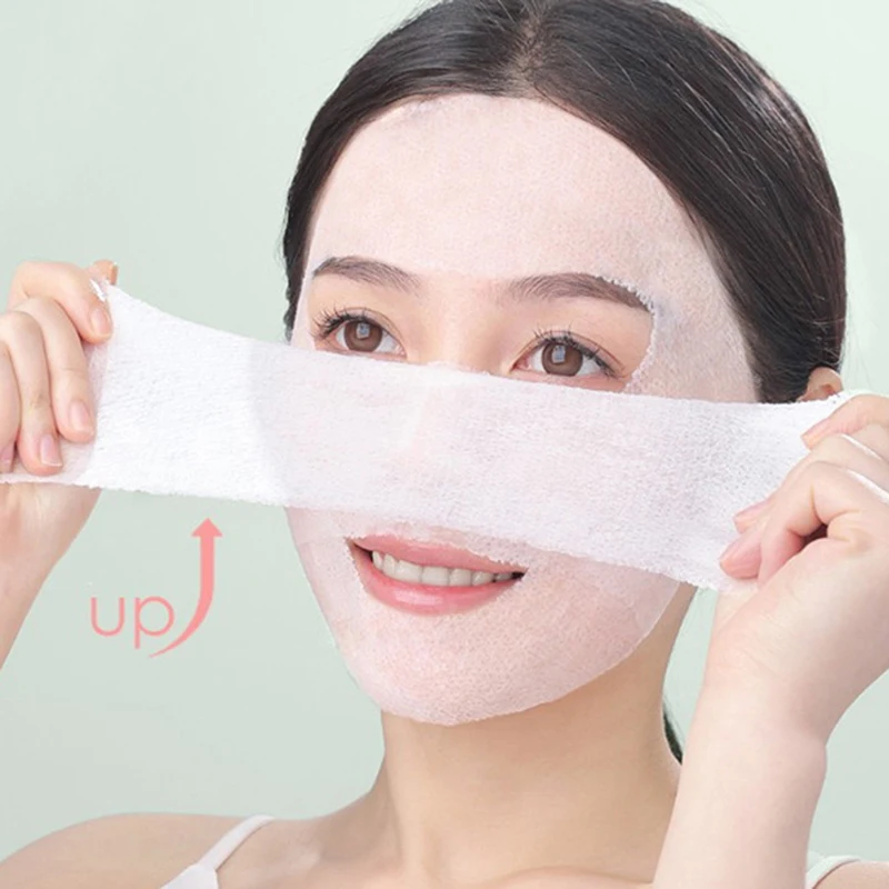 【200 Stück Mumien-Gaze-Gesichtspads mit Sprühflasche und Schüssel, dehnbare, elastische Einweg-Kosmetik-Baumwollmaske】