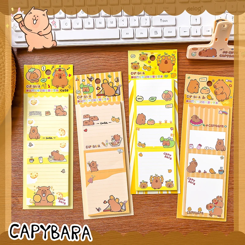 journaling supplies  Aesthetic Office accessories to do list Scratch paper Kawaii Stationery supplies capybara Notepad memo pad