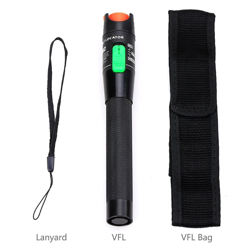 

Visual Fault Locator 30mW 30km Red Light Pen Fiber Optic Cable Tester Meter Telecommunications Engineering Maintenance