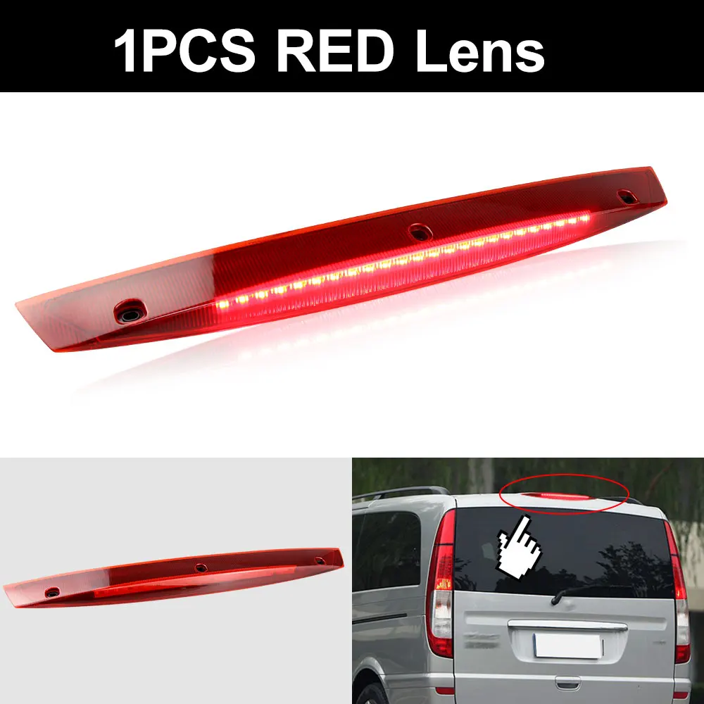 Für Mercedes Für Benz Vito Viano W639 A 6398200056 6398200056 Auto-Rücklicht, hochmontierte LED-Bremsleuchte für die 3. hintere dritte Bremse