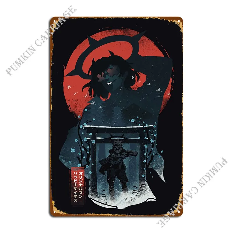 Happy Chaos Guilty Gear Metal Signs Club Club Cave Cinema Tin Sign Poster