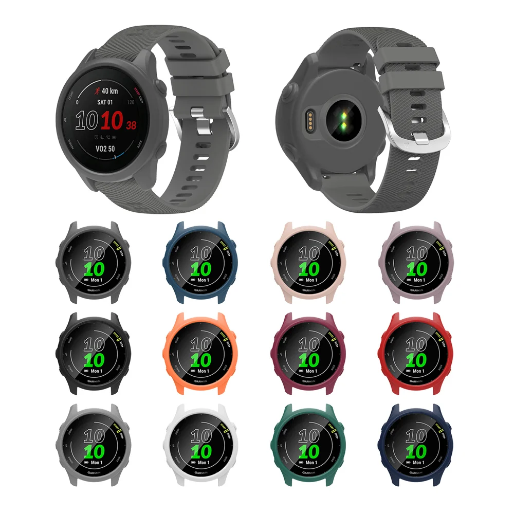 

Силиконовый защитный чехол BEHUA для Garmin Forerunner 255, защитная рамка для умных часов, чехол из ТПУ, бампер для Forerunner 265, чехлы