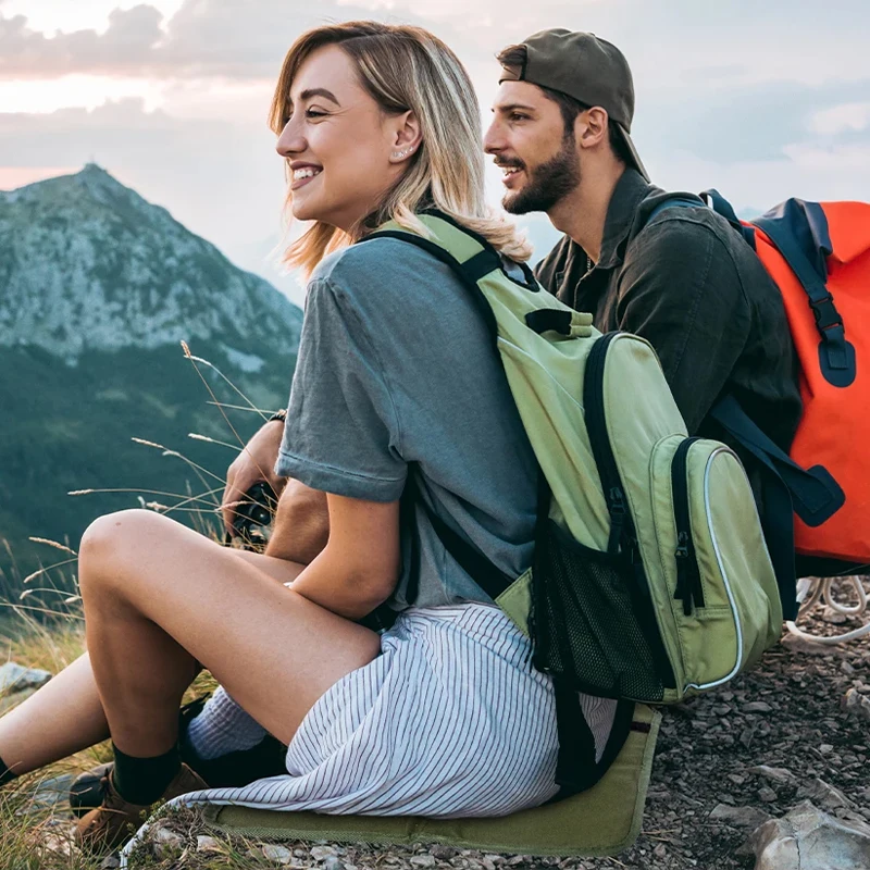 

Foldable Outdoor Sitting Pad Oxford Cloth Waterproof Beach Cushion Portable Hiking Camping Sitting Pad for Travel