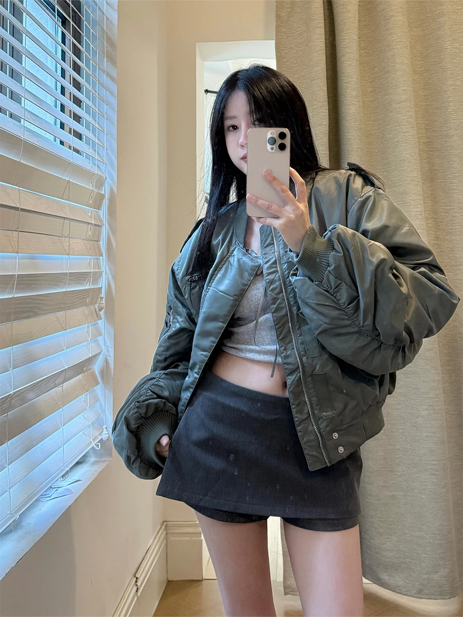 

Винтажное универсальное свободное утепленное хлопковое пальто Olive een Jaet Matou для женщин, корейский стиль, удлиненное, приятное к телу, теплое, с эффектом похудения