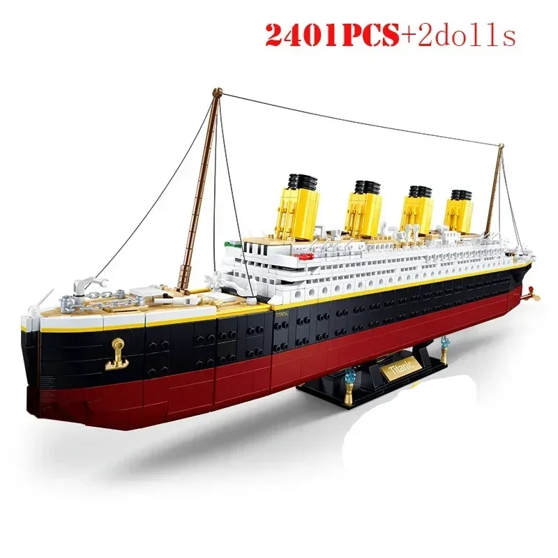 Super RMS Titanic Cruise Boat Ship Building Blocks Toy Set 10294 Bricks City 3D Model Building Boat Toys For Children Adult Gift