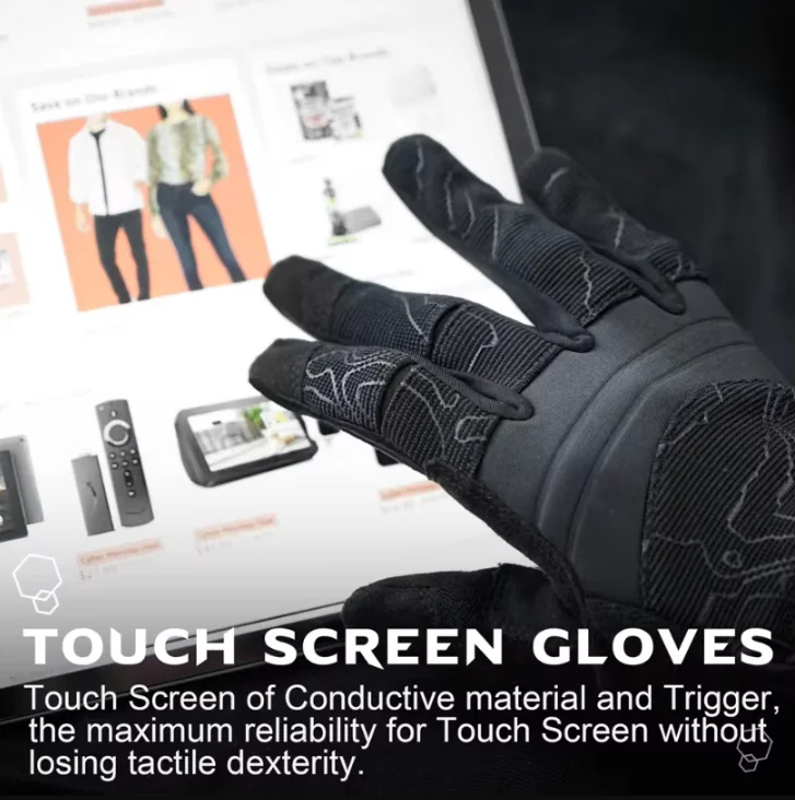 Hunting Gloves Full Finger Touch Screen Breathable Lightweight Outdoor Tactical Gloves for Cycling Hiking Camping Riding Work