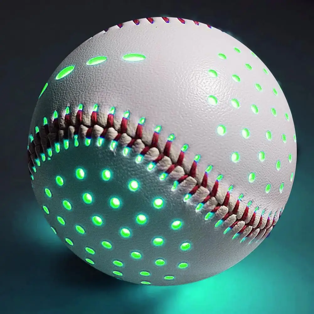 

Size Weight Baseball Glow-in-the-dark Baseball Rechargeable Led Glow Baseball with 6 Color Options Faux Leather for Kids