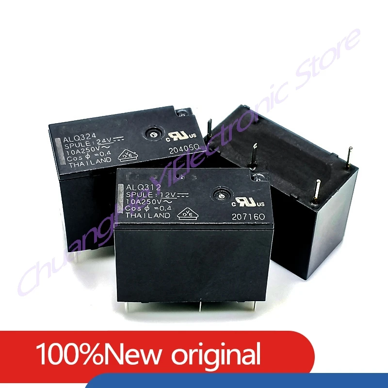 5Pcs/Lot New Original Relay ALQ312 ALQ305 ALQ324 10A 5PIN Rele 5V 12V 24V