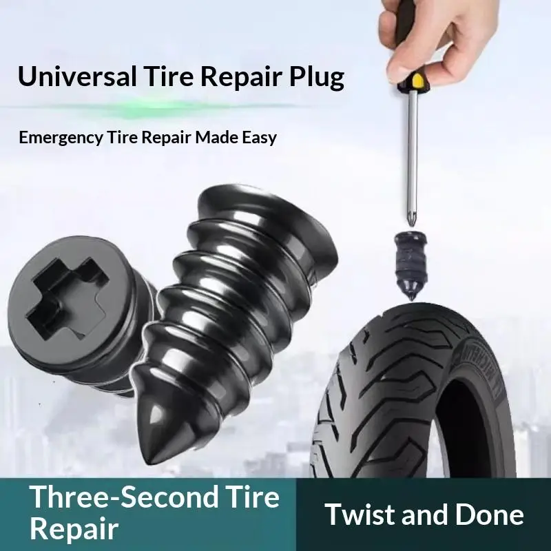 

Automobile PartsPuncture Repair Kit For Car Vacuum Tire Repair Screws Tire Rubber Screw Nails W/Box Quick Repair For Tire Plug
