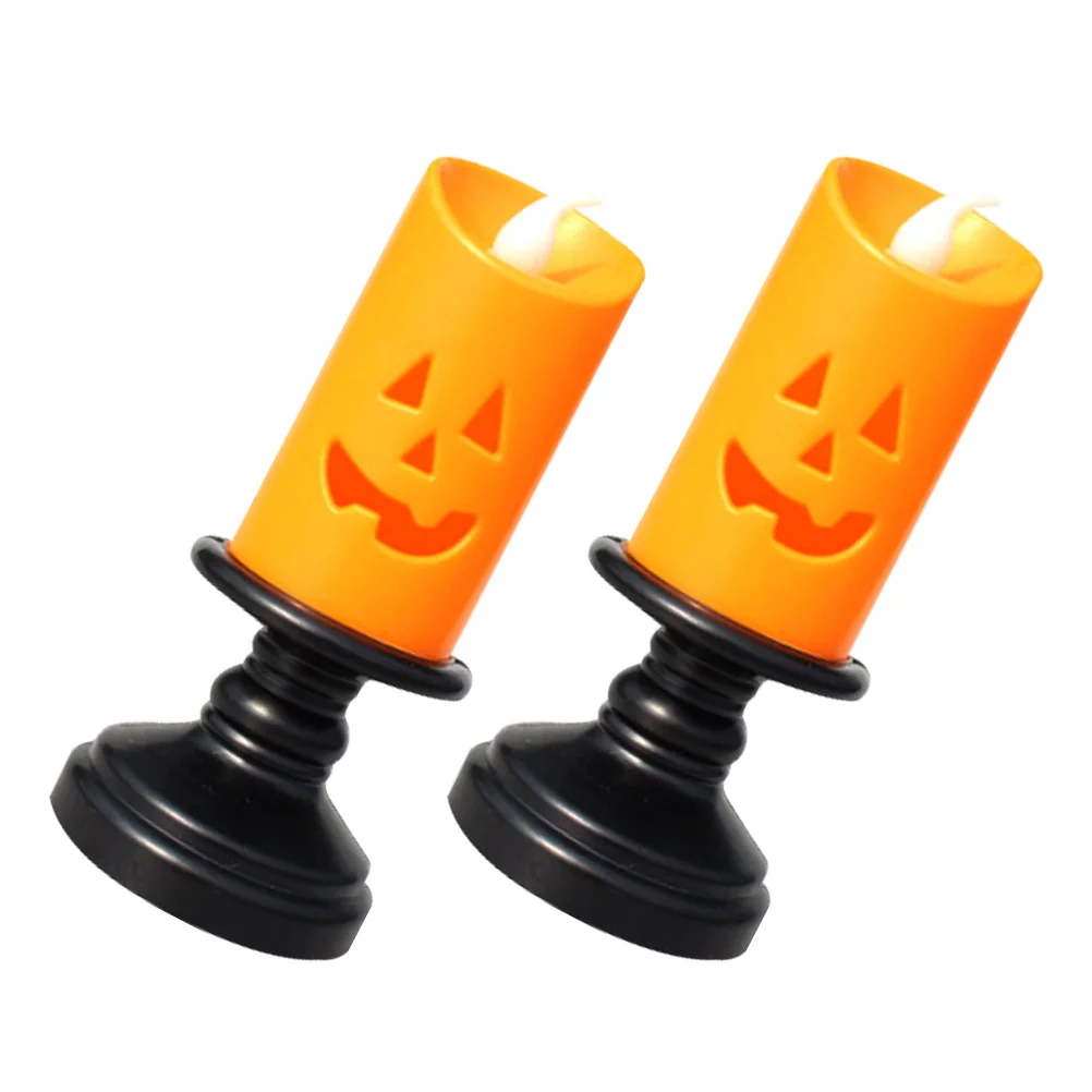 

2 Pcs Night Light Decor Halloween Lights Lantern Decorations Desktop Atmosphere Lamp Get Well Gifts Adornment