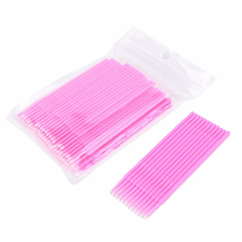 

500Pcs Grafting Eyelash Cleaning Rods Disposable Embroider Cotton Swabs Eyelash Glue Cleaning Sticks for Lash Serum Primer