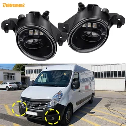 2 X Car Front Bumper LED Lens Fog Light Daytime Running Lamp DRL 30W For Renault Master 3/III 2011-2019