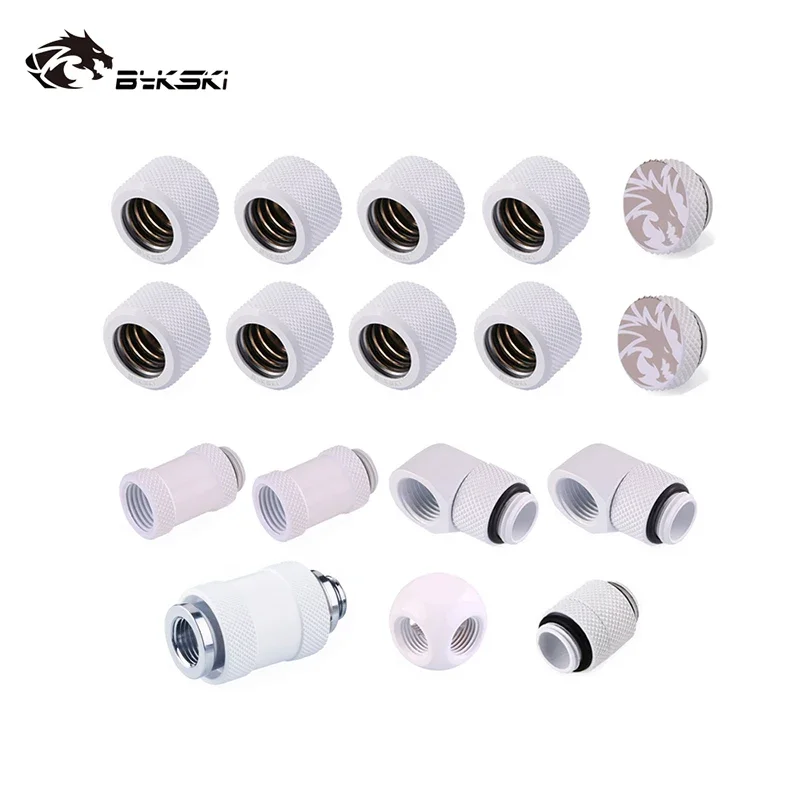 

Bykski Fitting 90 Degree Hard Tube Fittings Water Cooling Pc Computer Accessories Water Cooling Kit DIY G'1/4 Thread Accessories