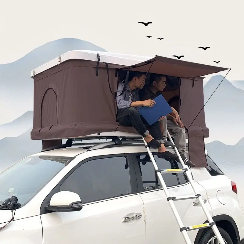 Car roof tent bed automatic sunroof entry self-driving tour outdoor suv car car tent camping