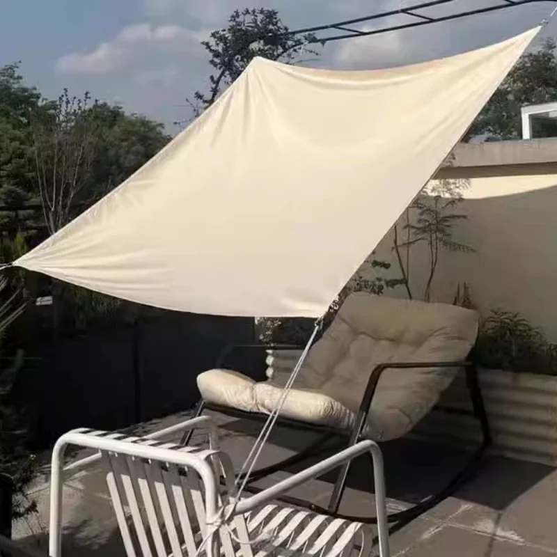 Privacy Screen Awning for Garden & Poolside - Wind Resistant, Easy Setup, Durable Polyester Fabric with Metal Frame