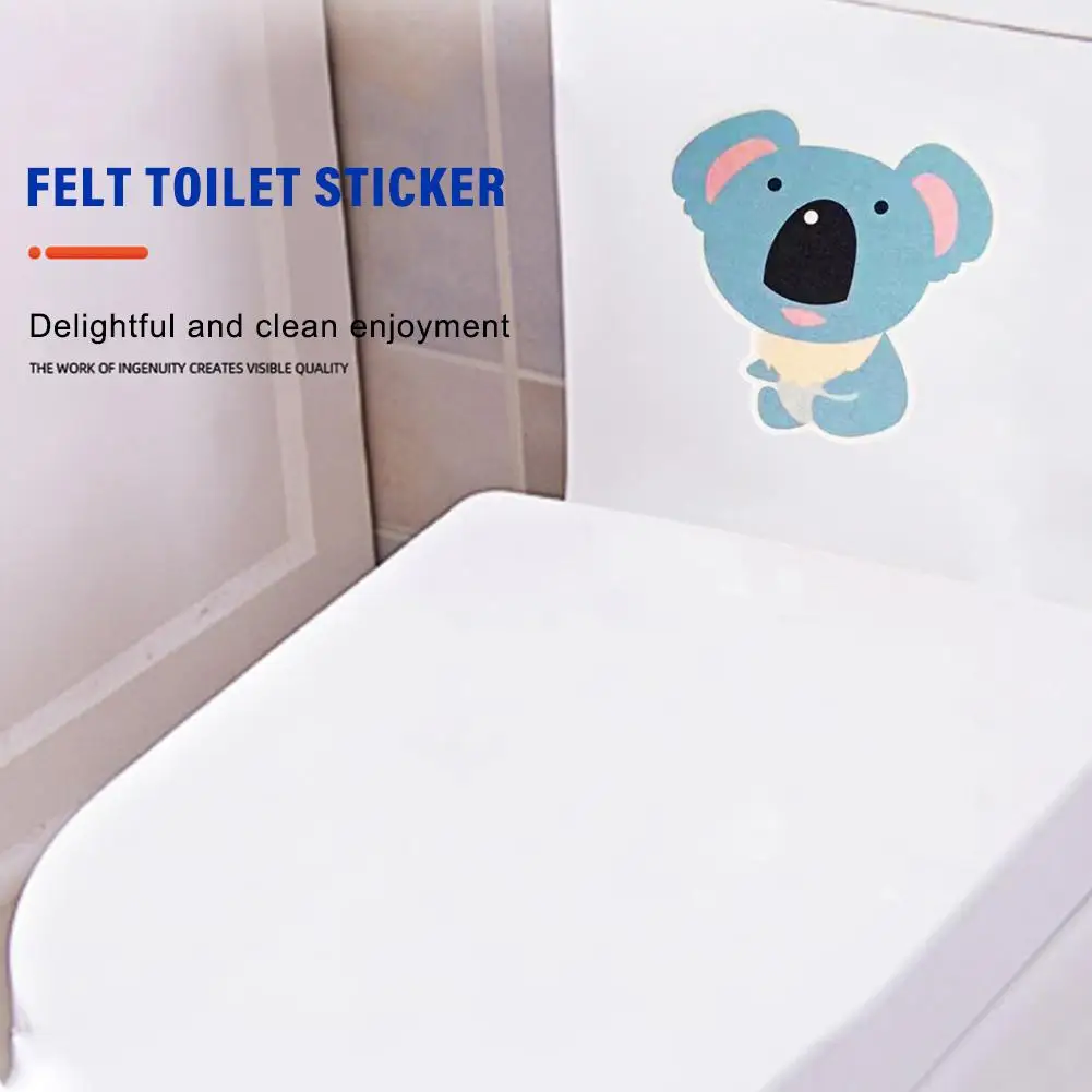 Toilet Deodorization Decor Sticker Eco-friendly Non-woven Sticker WC Paper Door Sticker Removable Aromatherapy Self-Adhesiv B4H2