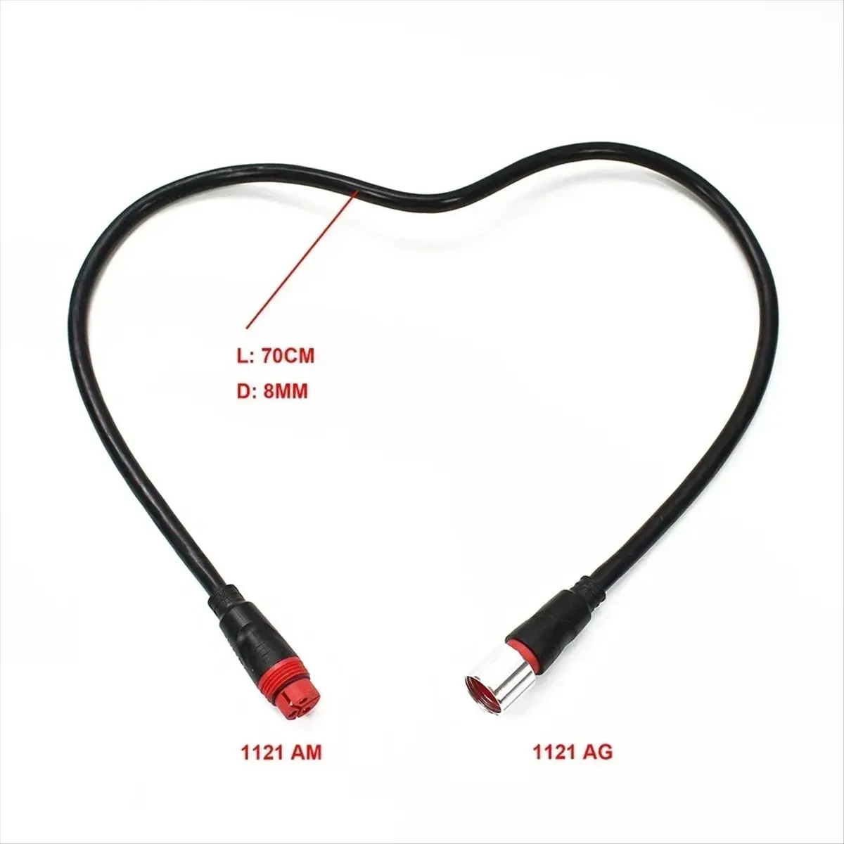 

(CLOS) 1pc Waterproof Motor Cable Waterproof Motor Cable 1121AG 1121AM Extension Cable 3 Square Tthread 11 Core Practical Parts
