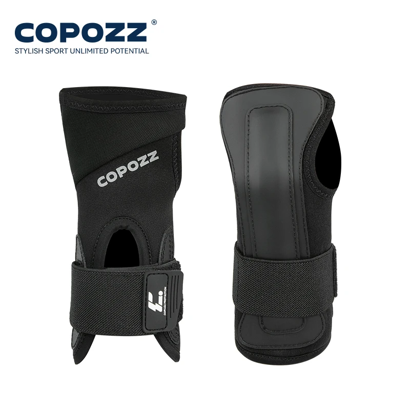 Copozz 1 par adulto esqui suporte de pulso engrenagem proteção mão rolo palma almofadas protetor snowboard patinação esportes guarda das mulheres dos homens