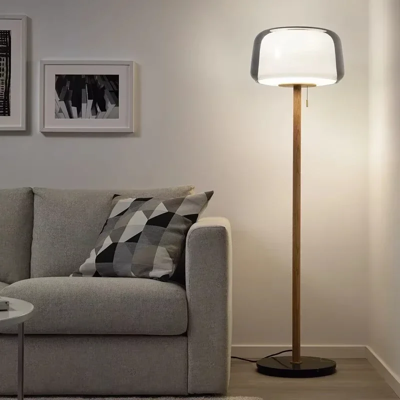 

Modern Creative Glass Floor Lamps Simple Sofa Side Home Decorative Lighting Living Room Bedroom Bedsides LED Reading Table Light