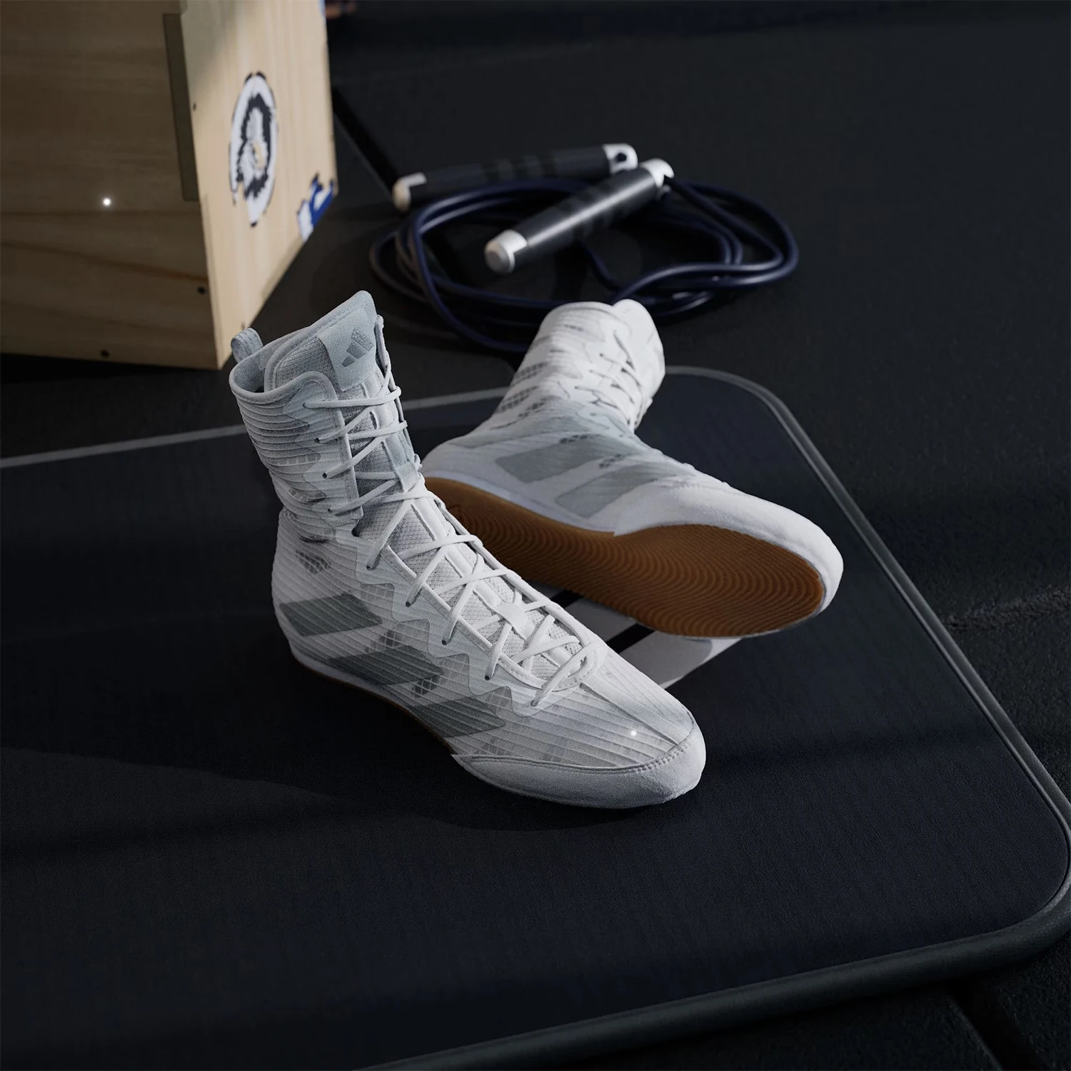 Adidas Originals genuine Spring Men's and Women's Breathable Indoor Boxing Sports Shoes JS4685