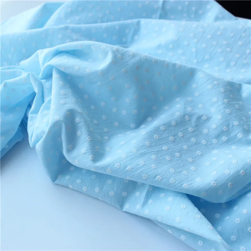 Pure Cotton Plain Cotton Fabric Washed Cotton Crepe Printed Small Broken Fabric Shirt DIY Hand Made Clothes 100x140cm