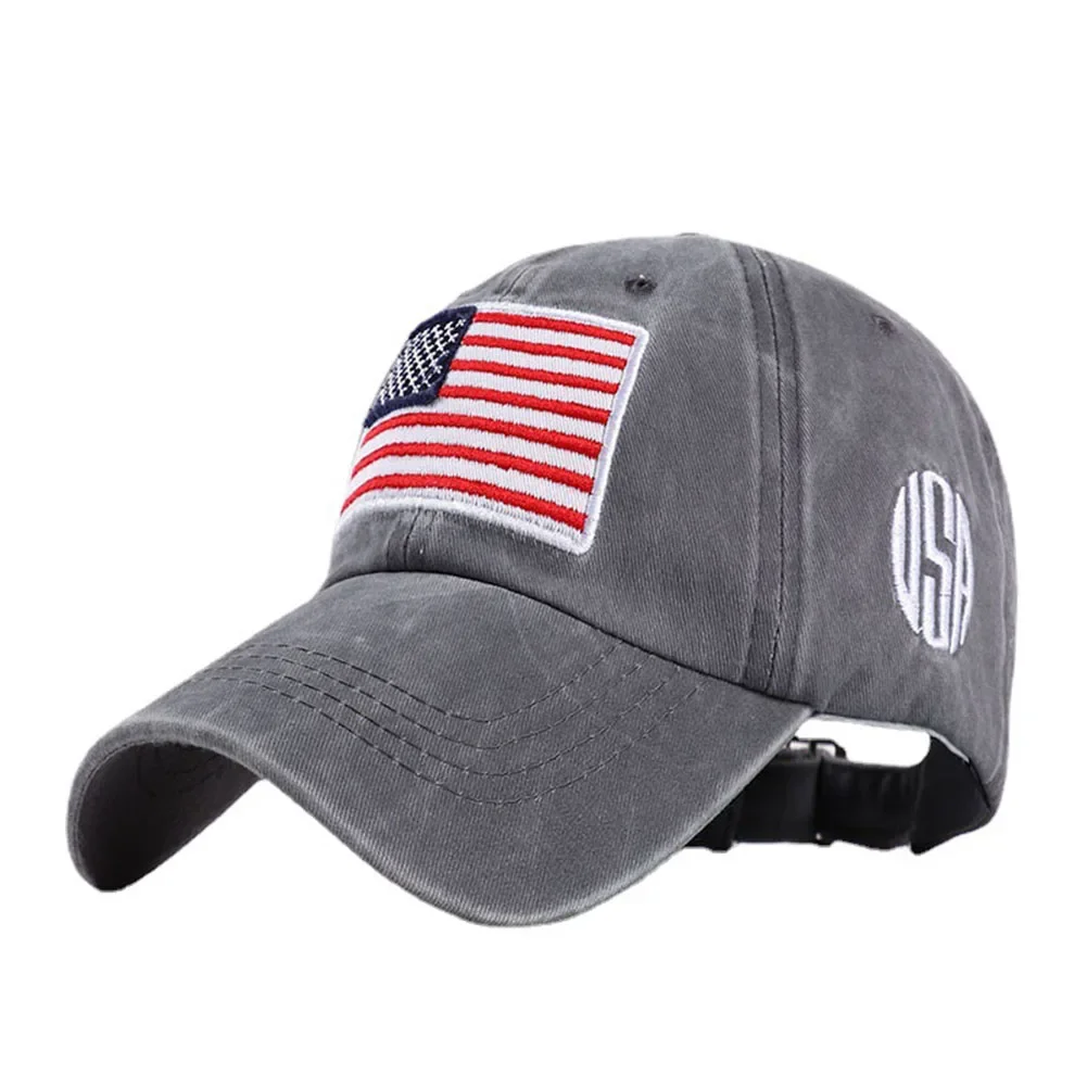 2024 New Designer American Flag Embroidered Baseball Cap Snapback Bonnet Vintage Usa Embroidery Caps for Men Women Gorras Hombre