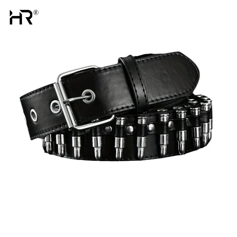 

Unisex Punk Bullets Belt PU Leather Belt Adjustable Body Decoration Belt Gothic Rock Wild Holiday Costume Accessories Gifts