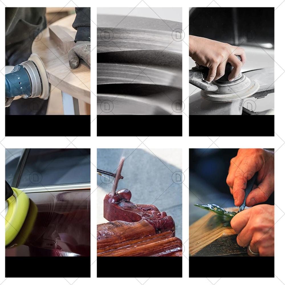 4‘’ 4 Inch 100mm Sandpaper Wet Sanding Paper Disc For Metal Auto Wood Car Detailing Wheel Headlight Restoration Polishing Kit