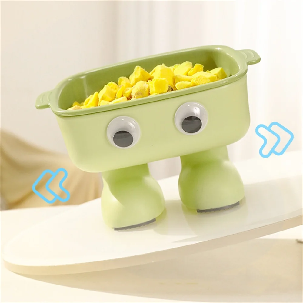 Cartoon Pet Bowl Layered Antichoking Cats Bowls Large Capacity Neck Protector Pet Feeder Cute Robot High-Feet Pet Accessories