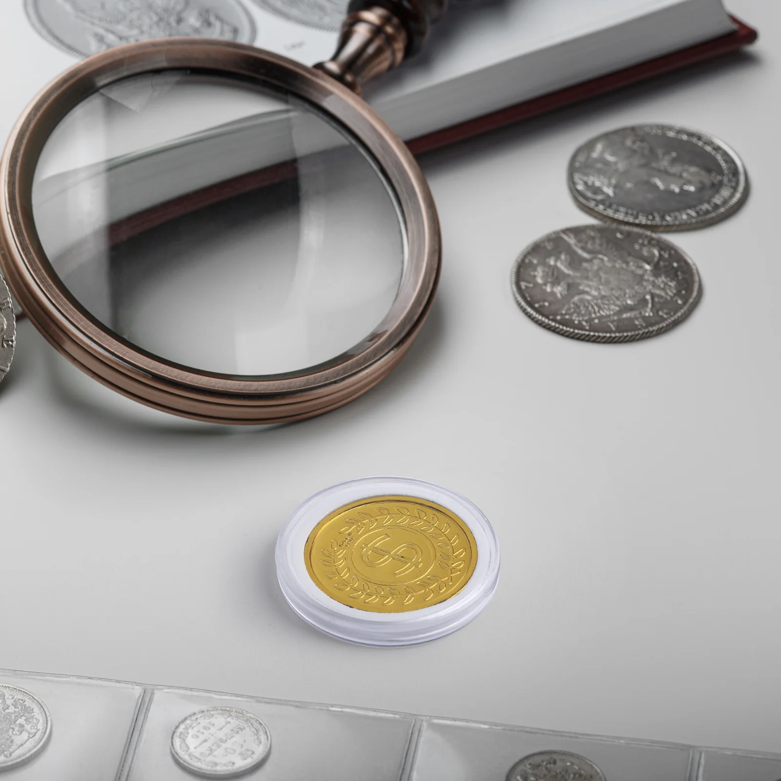 

100pcs 40mm Storage Boxes Durable Transparent Plastic Case for Collecting Display Protecting Coins Medal