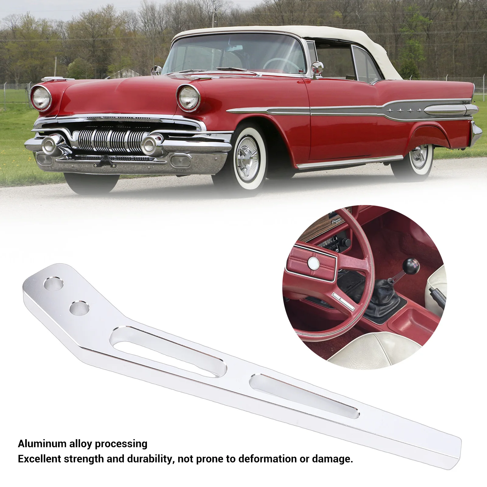 10 Inch Bent Shifter Handle Lever Aluminium Alloy Gear Shift Stick Replacement for Tremec T5 T45 T56 TKO500 600 Bent Shift Arm