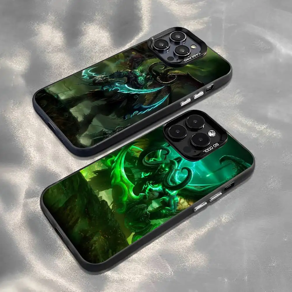 

WoW I-Illidan S-Stormrage Phone Case For iPhone 17,16,15,14,13,12,11 Plus,Pro Max,XS,Colorful Silver Black Cover