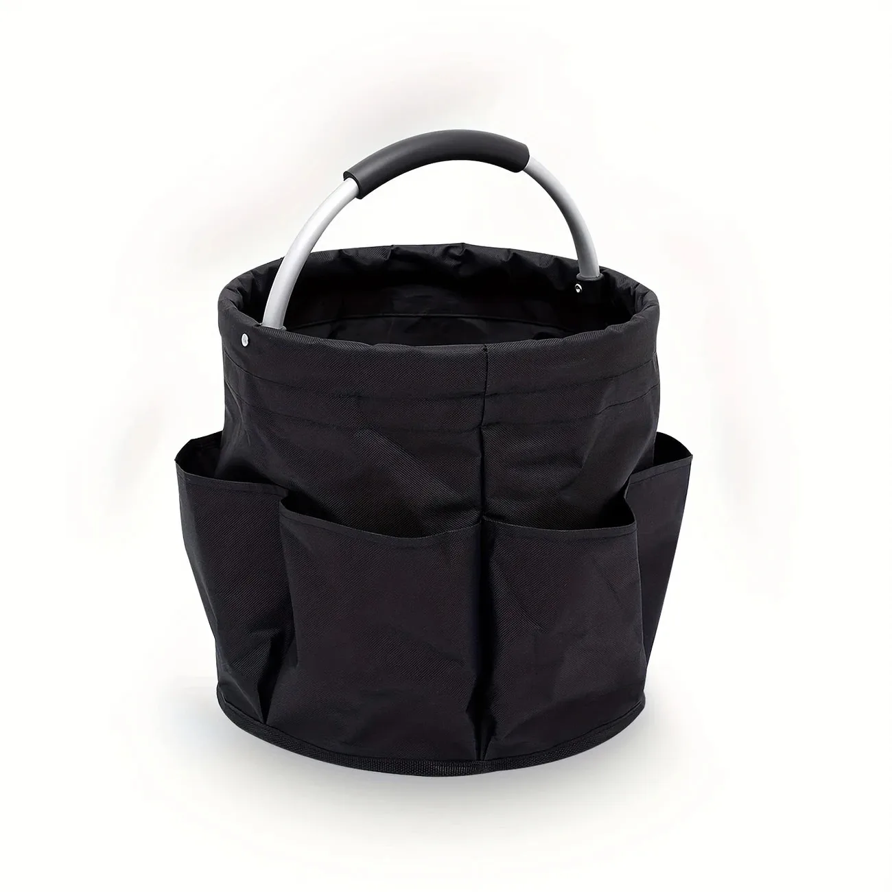 

Durable Gardening Storage Basket with 6 Compartments & Large Central Pocket, Space-Saving Design with Carry Handle, Perfect for