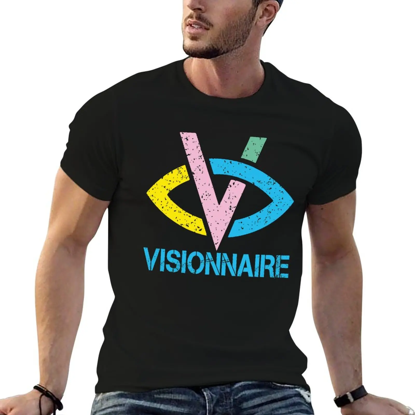 Camiseta BIGFLO et OLI - VISIONNAIRE, camisetas gráficas de diseñador para hombre, camisetas para hombre, camiseta de algodón