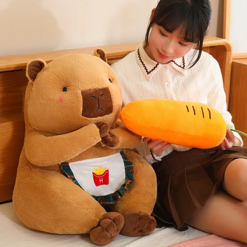 55cm New Cartoon Capybara Plush Toys Doll Change Waist Pillow Stuffed Soft Animal Cushion Creative Girlfriend Gifts